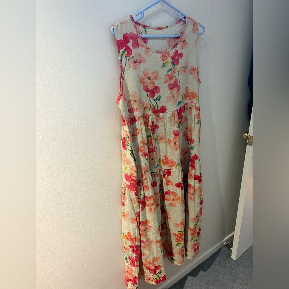 Floral Sleeveless Maxi Dress